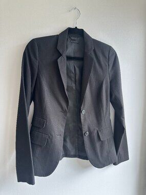 Sisley Dark Charcoal Tailored Blazer Size XS